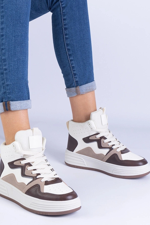 Sneakers sportive marroni da donna...