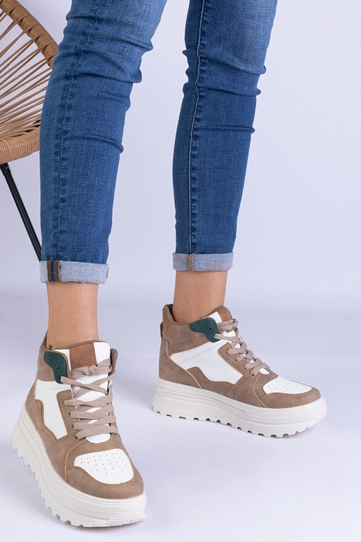 Sneakers sportive beige da donna...
