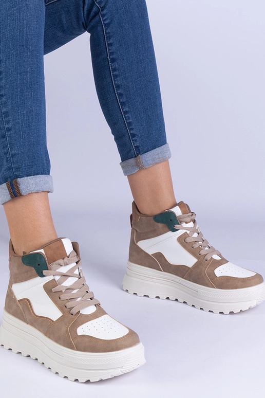 Sneakers sportive beige da donna...