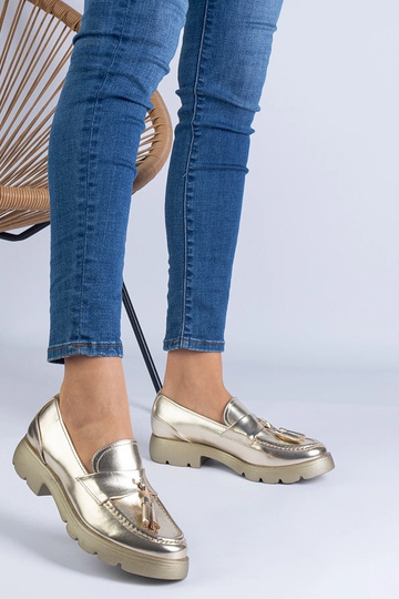 Scarpe classiche dorate con... 2