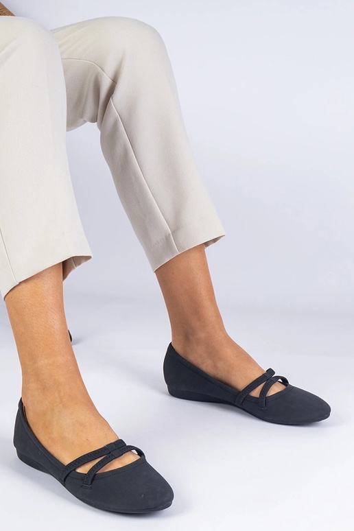 Ballerine nere da donna in ecopelle...