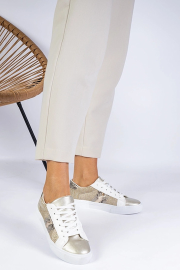 Sneakers da donna dorate... 2