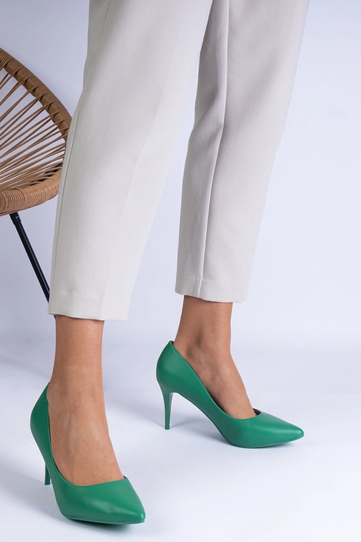 Décolleté classiche verdi in ecopelle...