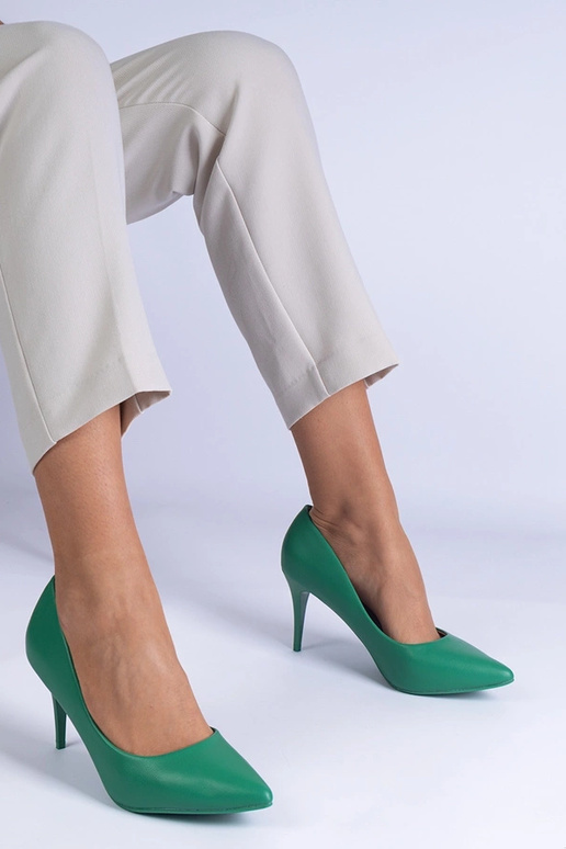 Décolleté classiche verdi in ecopelle...