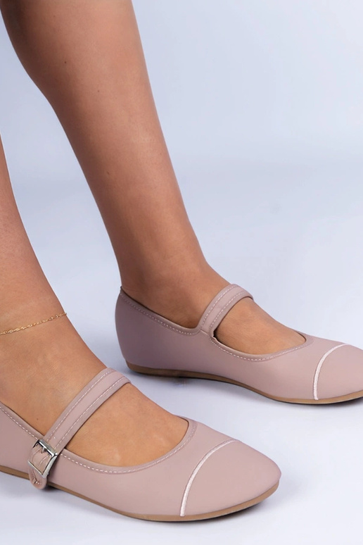 Ballerine rosa con finitura opaca...