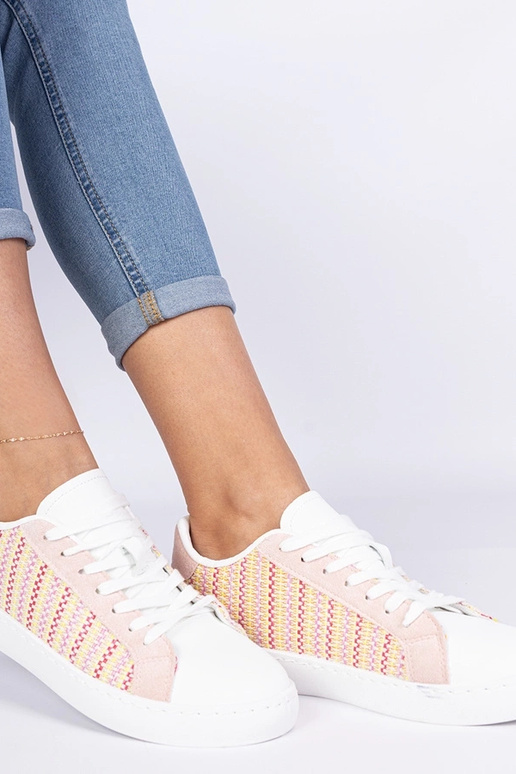 Sneakers rosa da donna in tessuto...