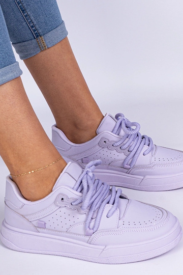 Sneakers sportive da donna viola in ecopelle Asphodel 2