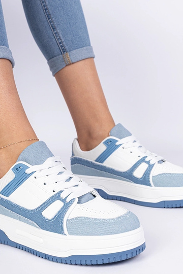 Sneakers sportive blu da donna Pretta 2