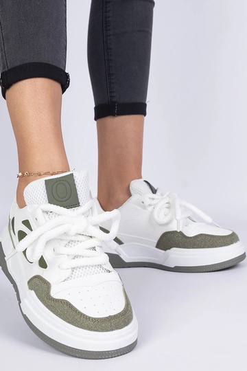 Sneakers verdi da donna con lacci massicci Alpacco 2