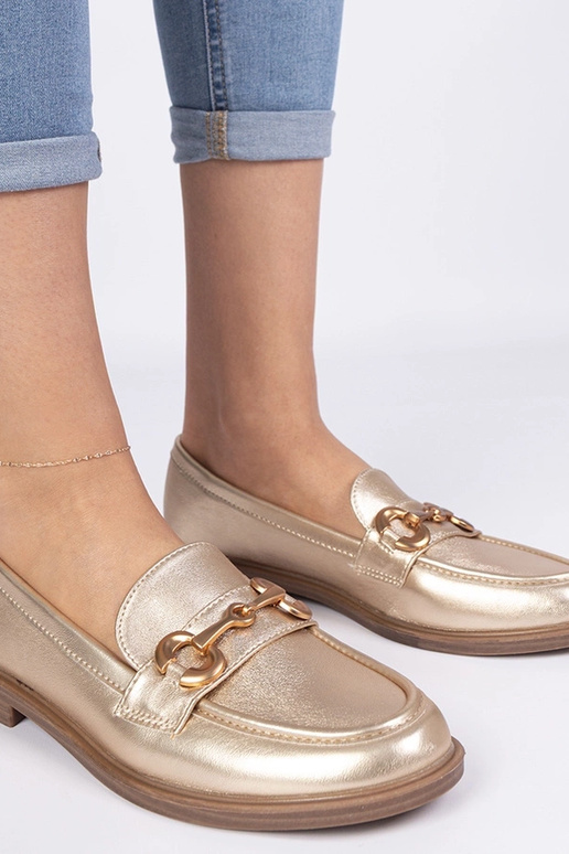 Mokasini dorati da donna con...