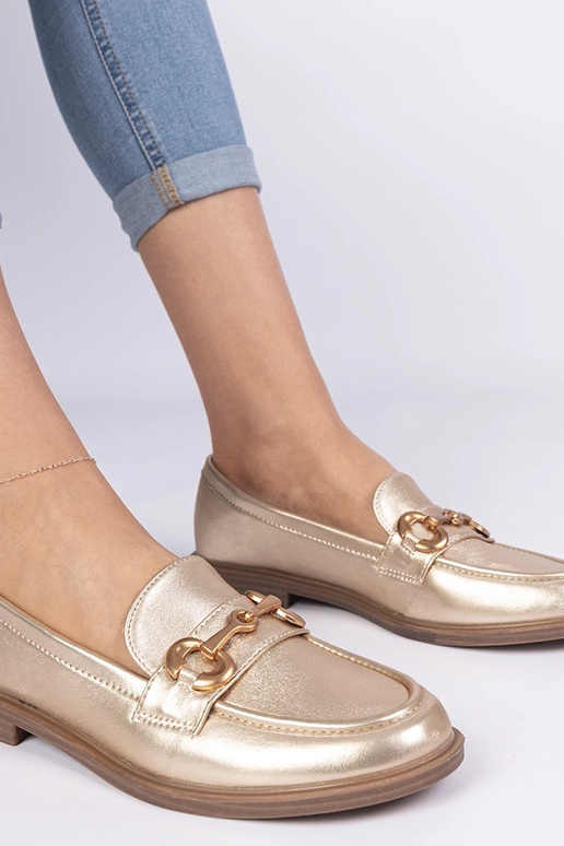 Mokasini dorati da donna con...