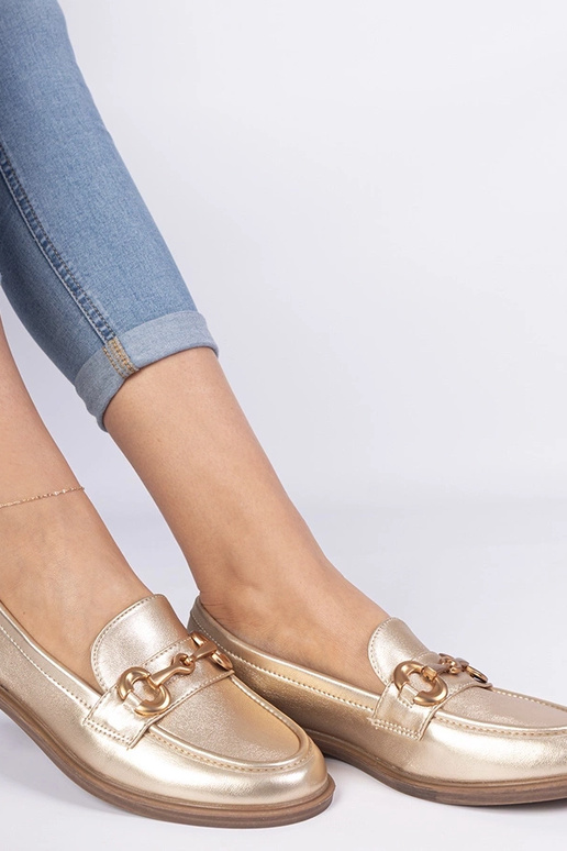 Mokasini dorati da donna con...