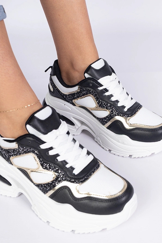 Sneakers nere da donna decorate con...