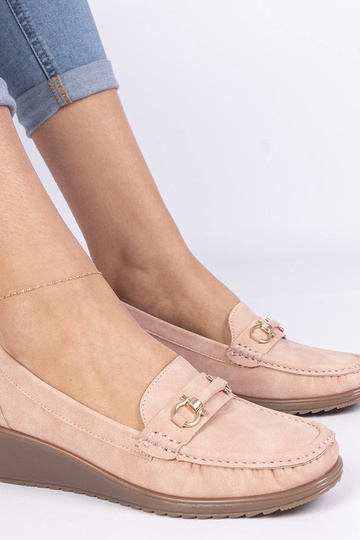 Mokasini rosa da donna con tacco alto Sambada 2
