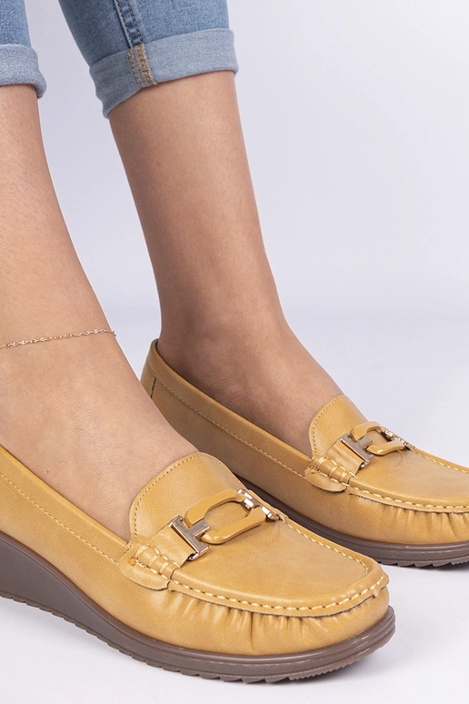 Mokasini gialli da donna con tacco...