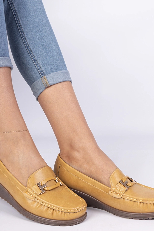 Mokasini gialli da donna con tacco...