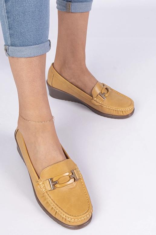 Mokasini gialli da donna con tacco...