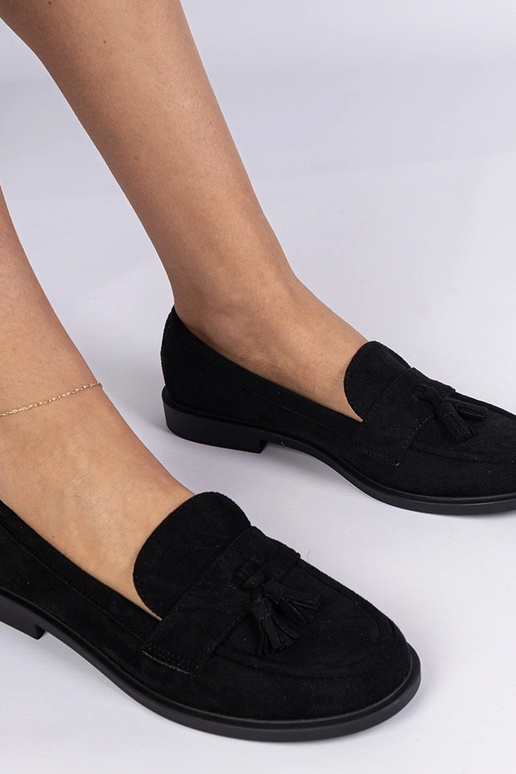 Mocassini neri da donna in...