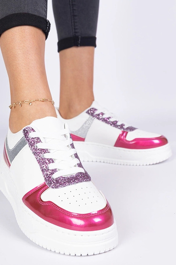 Sneakers rosa da donna con suola spessa Dolla