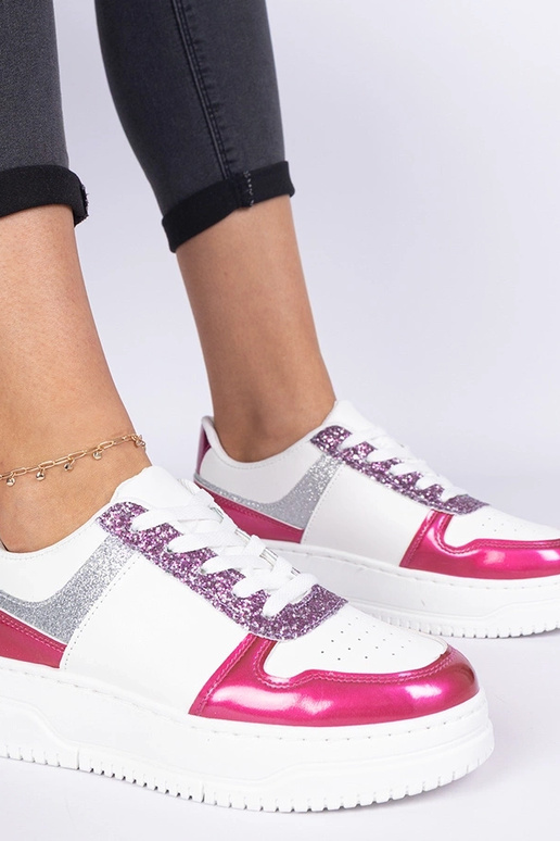 Sneakers rosa da donna con suola...