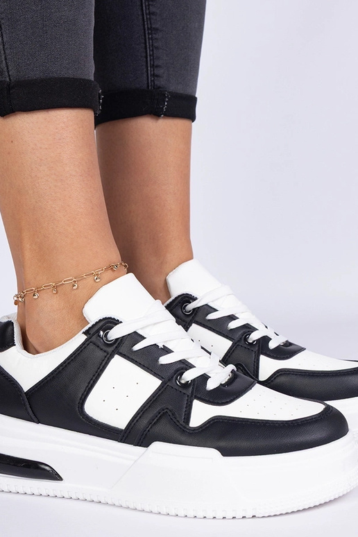 Sneakers bicolori da donna (nero e...