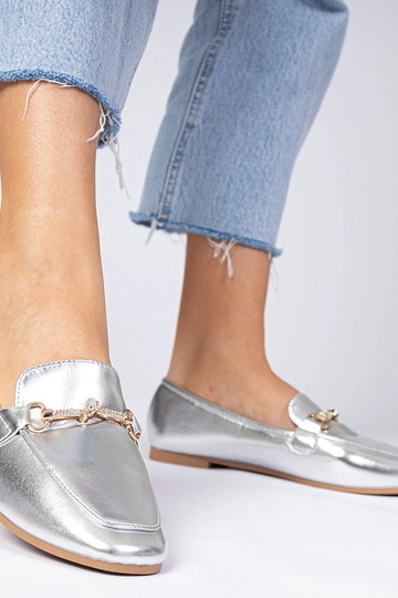 Mokasini argentati con... 2