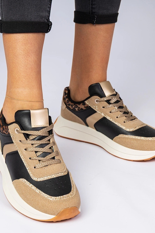 Sneakers donne nere con paillettes e...