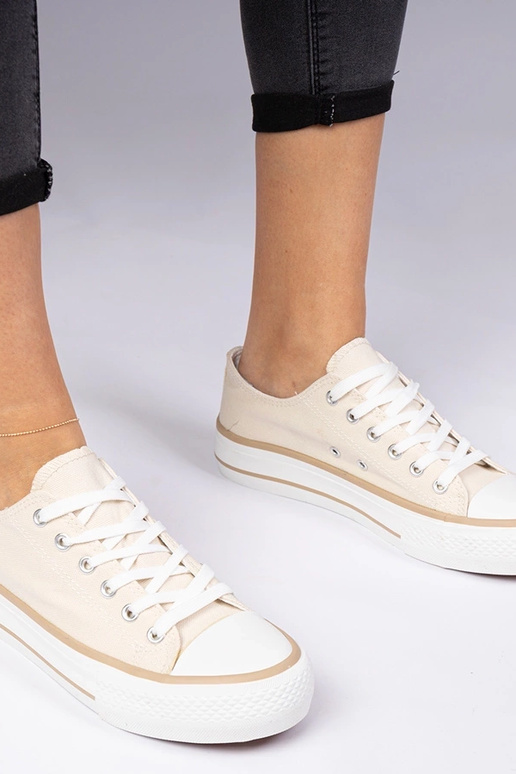 Scarpe da ginnastica classiche beige...