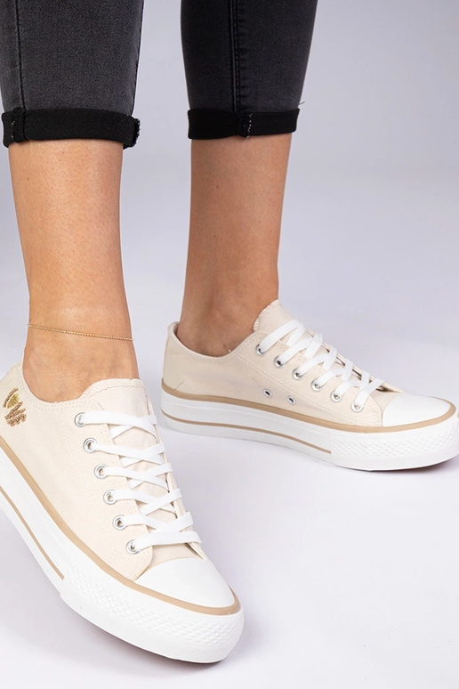 Scarpe da ginnastica classiche beige...