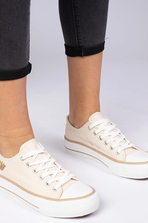 Scarpe da ginnastica classiche beige...