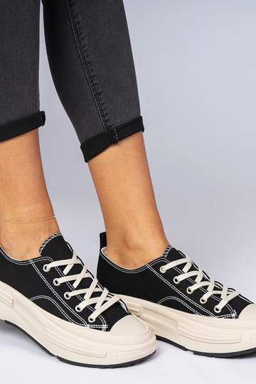 Scarpe da ginnastica nere da donna in tessuto Katerin