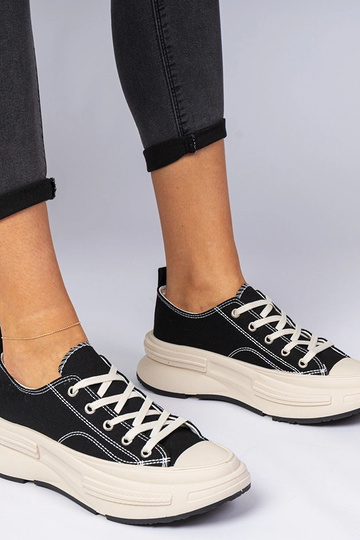 Scarpe da ginnastica nere da donna in tessuto Katerin 2