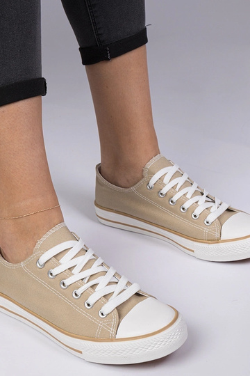Trampki classiche da donna beige Menfis