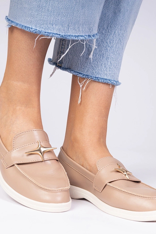 Mokasyny da donna beige scuro con...