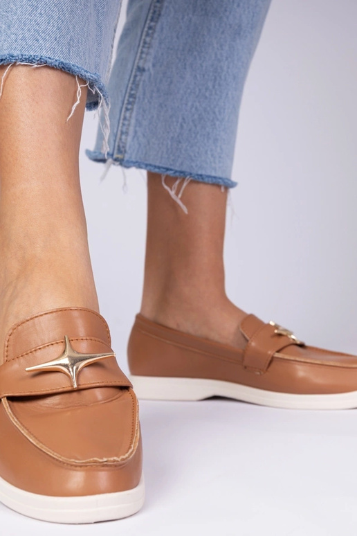 Mokasyny da donna marroni con...