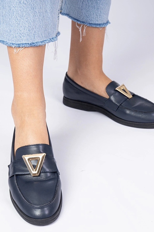 Mokasyny da donna blu scuro con...