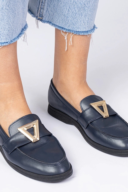 Mokasyny da donna blu scuro con...