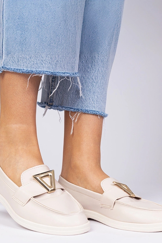 Mokasyny da donna beige con...