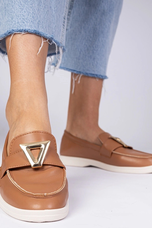 Mokasyny da donna marroni con...