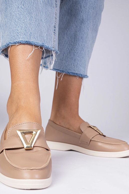 Mokasyny da donna beige scuro con...