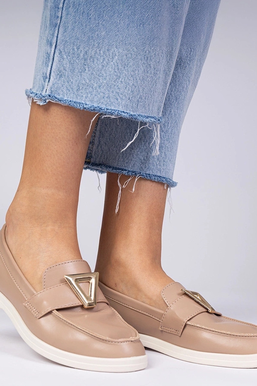 Mokasyny da donna beige scuro con...