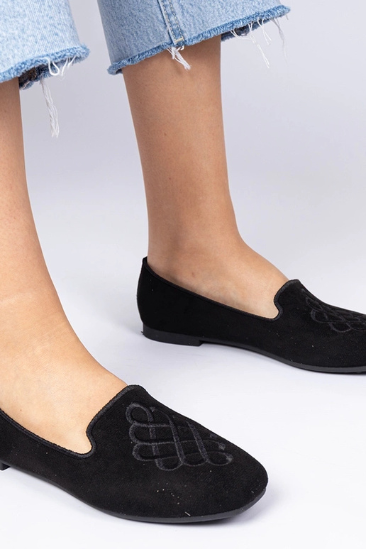 Ballerine nere da donna in camoscio...