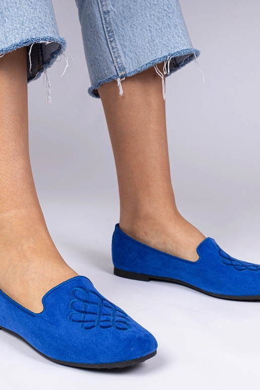 Ballerine blu da donna in camoscio... Ballerine blu da donna in camoscio...