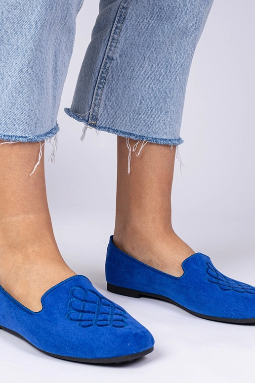 Ballerine blu da donna in camoscio... Ballerine blu da donna in camoscio...