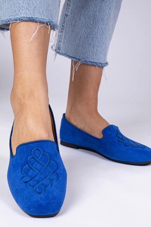 Ballerine blu da donna in camoscio... Ballerine blu da donna in camoscio...