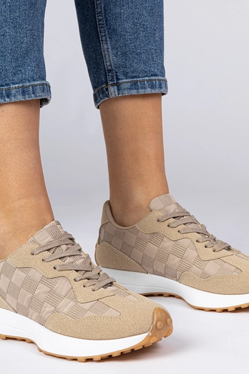 Sneakers sportive da donna beige Samara
