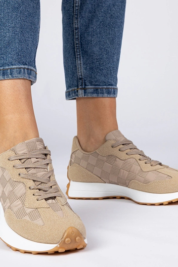 Sneakers sportive da donna beige Samara 2