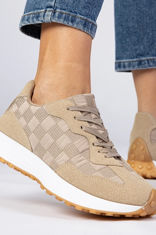 Sneakers sportive da donna beige Samara