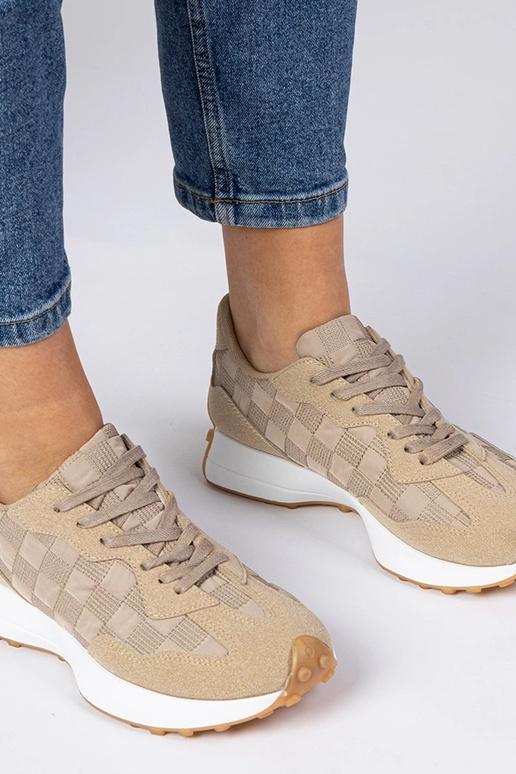 Sneakers sportive da donna beige Samara