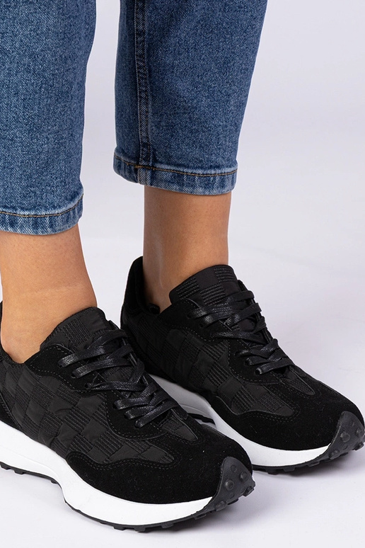 Sneakers sportive nere da donna Samara